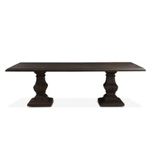 Toulon 84" Dining Table in Vintage Brown Finish