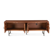 Halden 67" Plasma Cabinet Pecan Brown