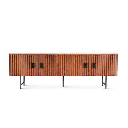 Halden 67" Plasma Cabinet Pecan Brown