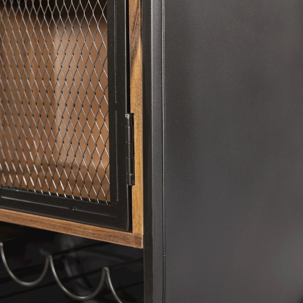 Mescalero Bar Cabinet in Iron and Mango Wood