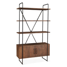 Halden Tall Bookshelf in Pecan Brown