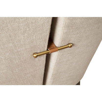 Olivia Armchair in Beige Linen