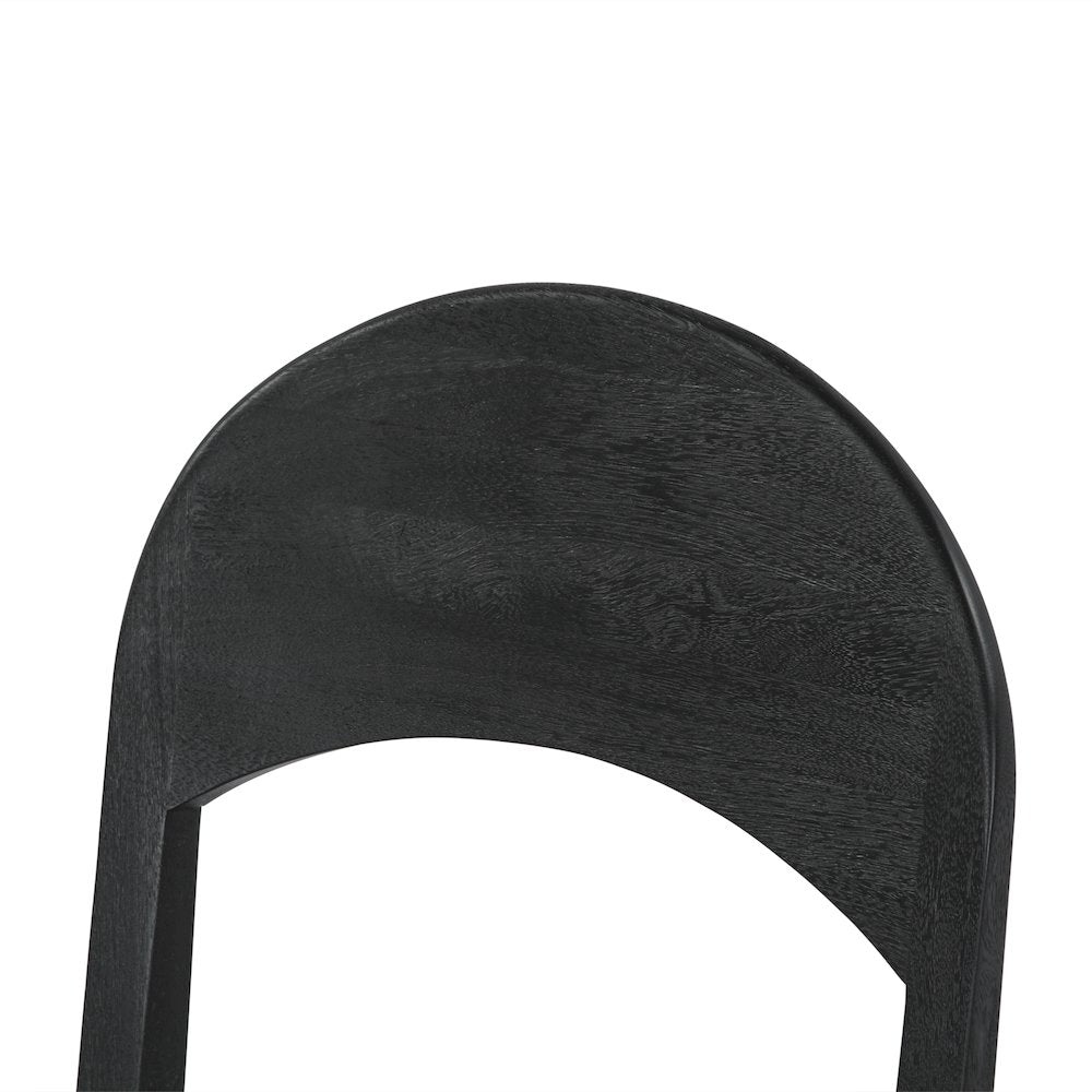Bakio 18" Upholstered Dining Chair in Black