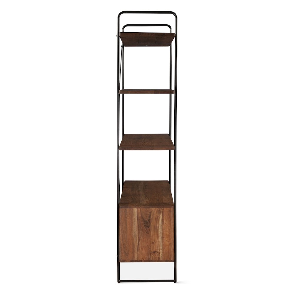 Halden Tall Bookshelf in Pecan Brown