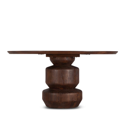 Oxford 60" Dining Table in Mango Wood with Walnut Finish