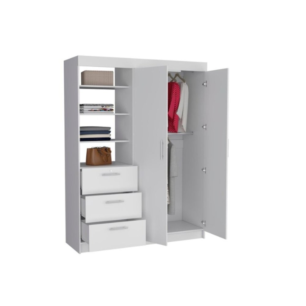 Kenya Armoire White MDF