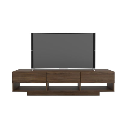 72-Inch Tv Stand With 3-Drawers, Walnut