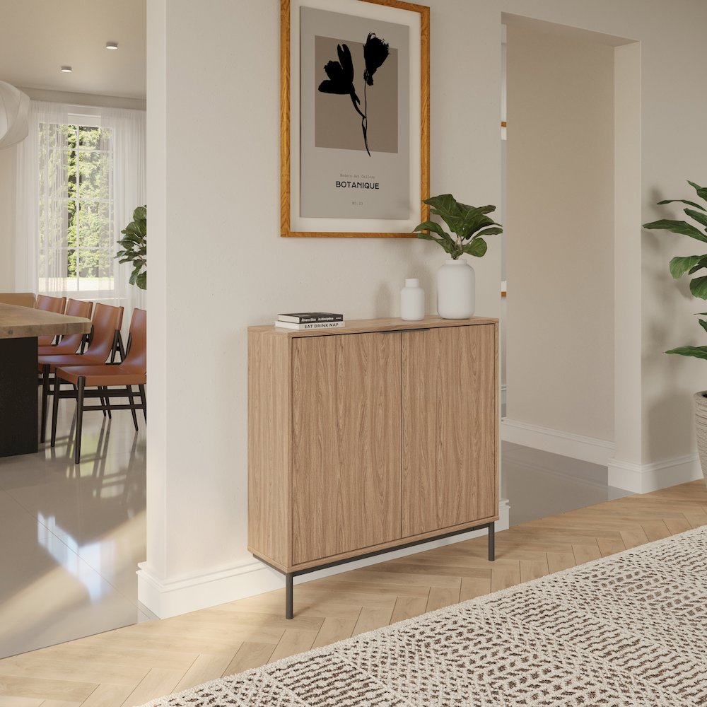 Slim 2-Door Storage Console
