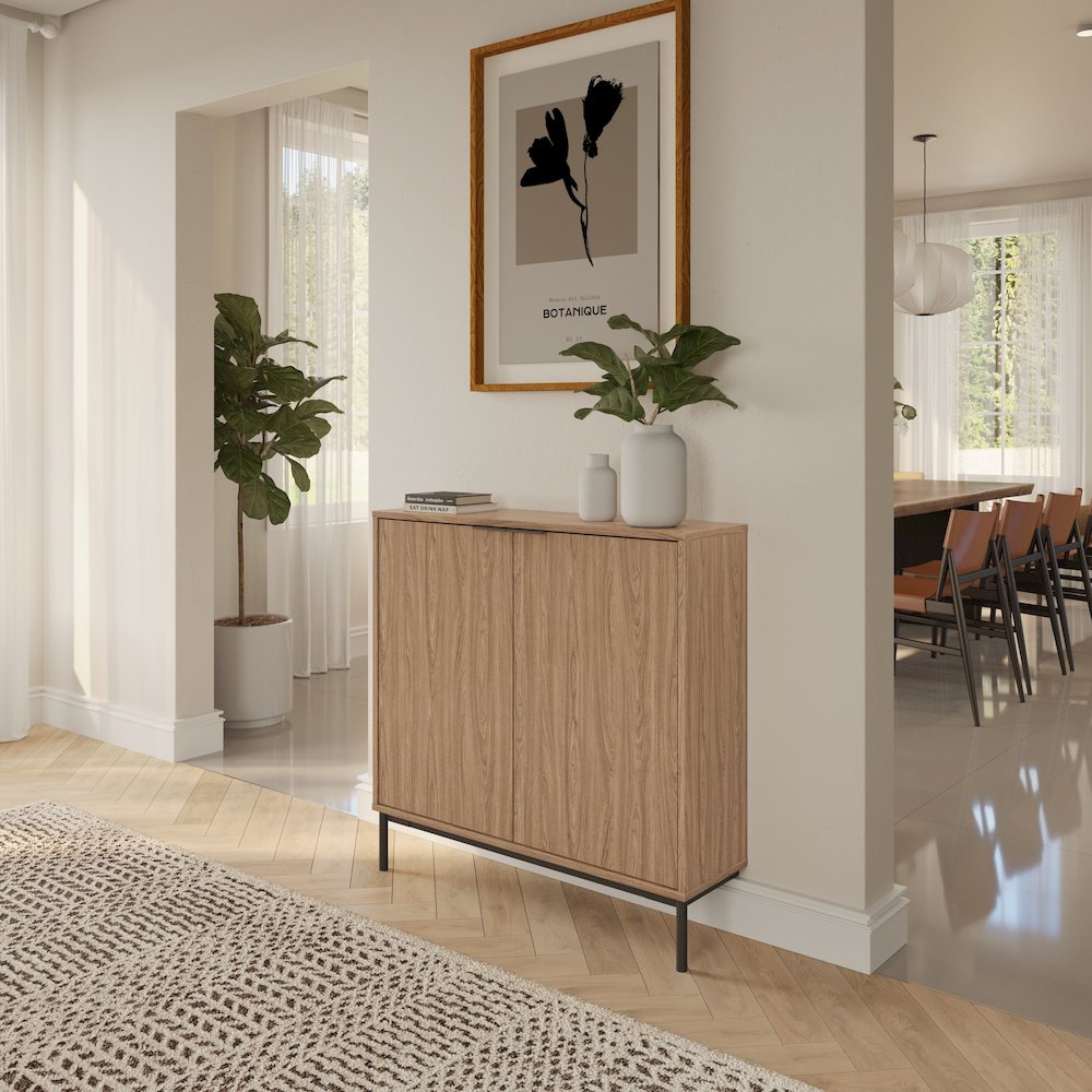 Slim 2-Door Storage Console
