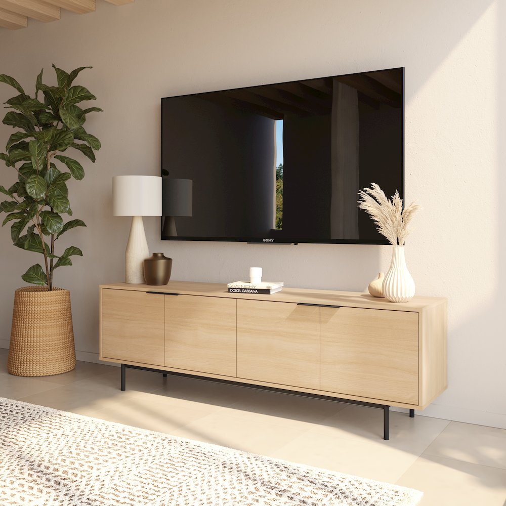 Hamilton 70” TV Stand with 4 Storage Cabinets