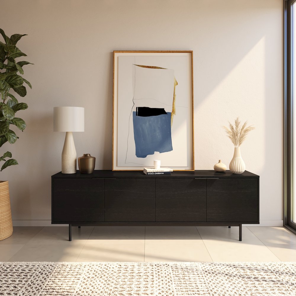 Hamilton 70” TV Stand with 4 Storage Cabinets
