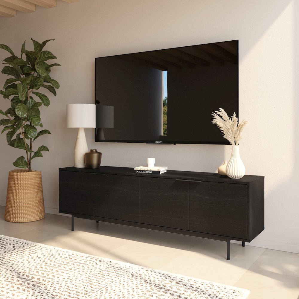 Hamilton 70” TV Stand with 4 Storage Cabinets