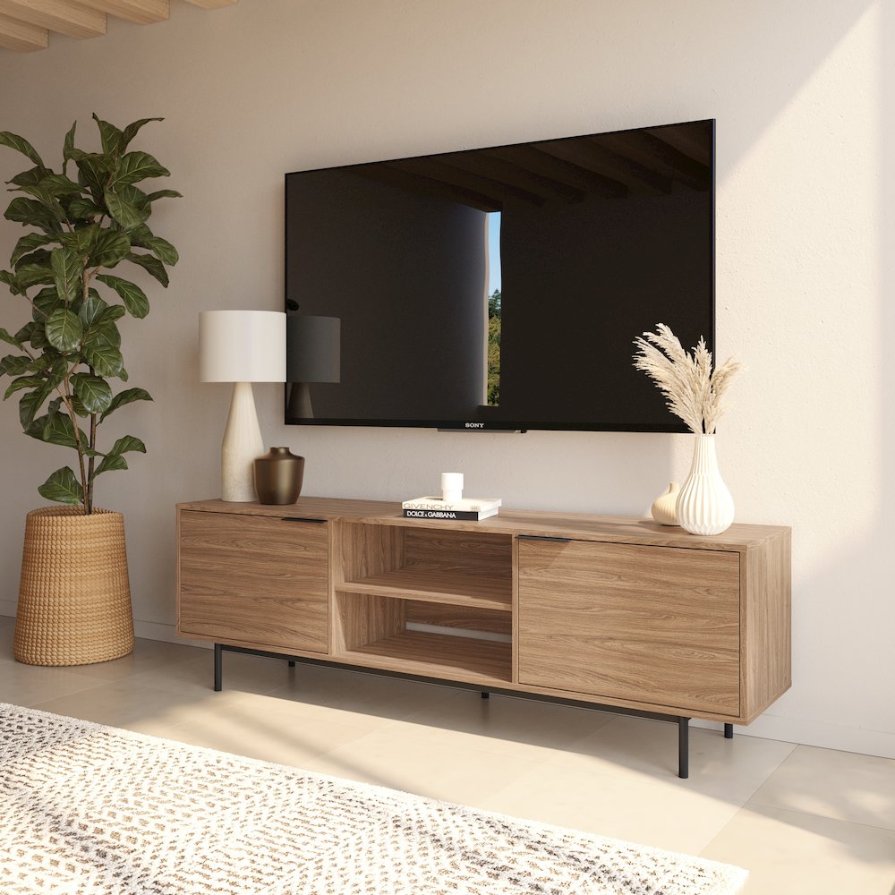 Hamilton 70” TV Stand with 2 Storage Cabinets