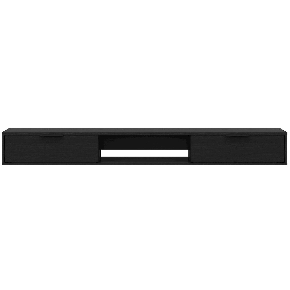Slim 72” Wall-mounted TV Stand with 2 Storage Cabinets