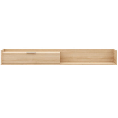 Slim 72” Wall-mounted TV Stand with Storage Cabinet