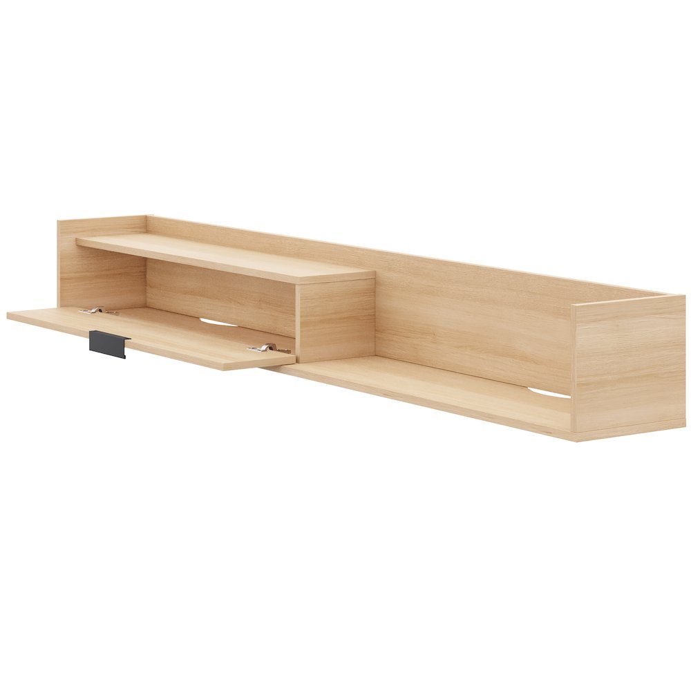 Slim 72” Wall-mounted TV Stand with Storage Cabinet