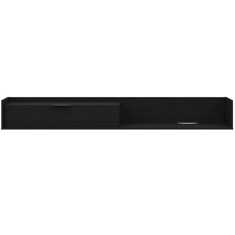 Slim 72” Wall-mounted TV Stand with Storage Cabinet