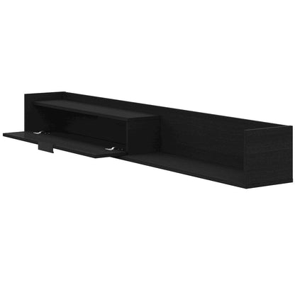 Slim 72” Wall-mounted TV Stand with Storage Cabinet