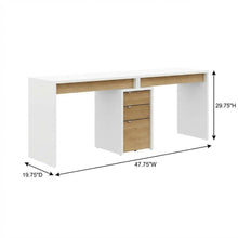 White 3-Piece Home Office Set With Multi-Purpose Storage And Desks