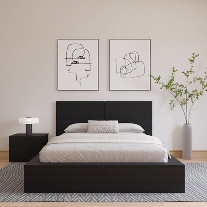 James Headboard In Black Karsima