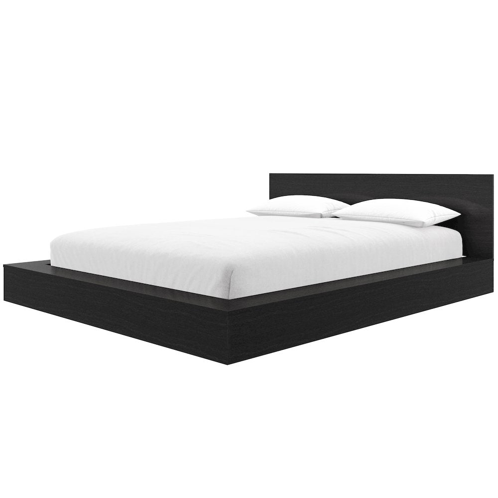 Kanso Low Platform Bed Set in Black Karsima