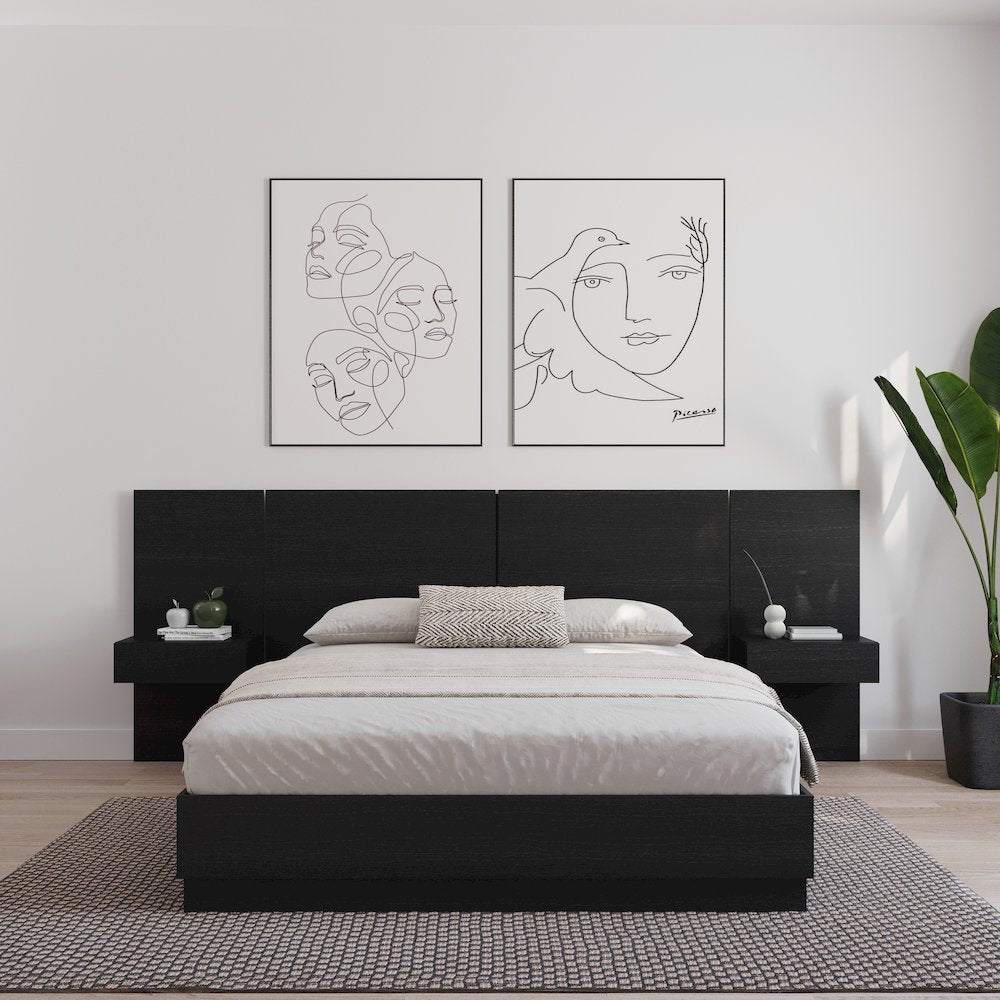 Milano Floating Nightstand Extension Panel Set of 2