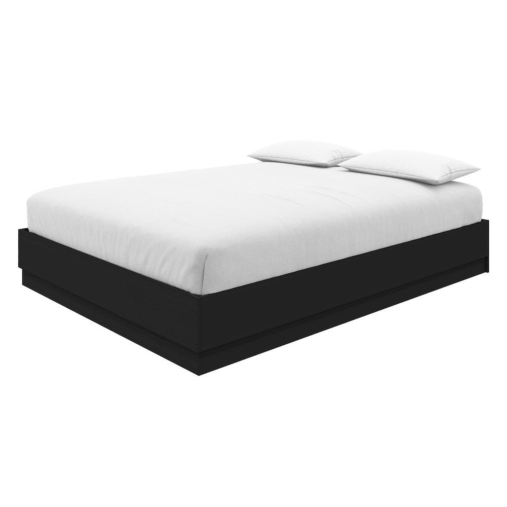 Milano Platform Bed Frame In Black Karisma
