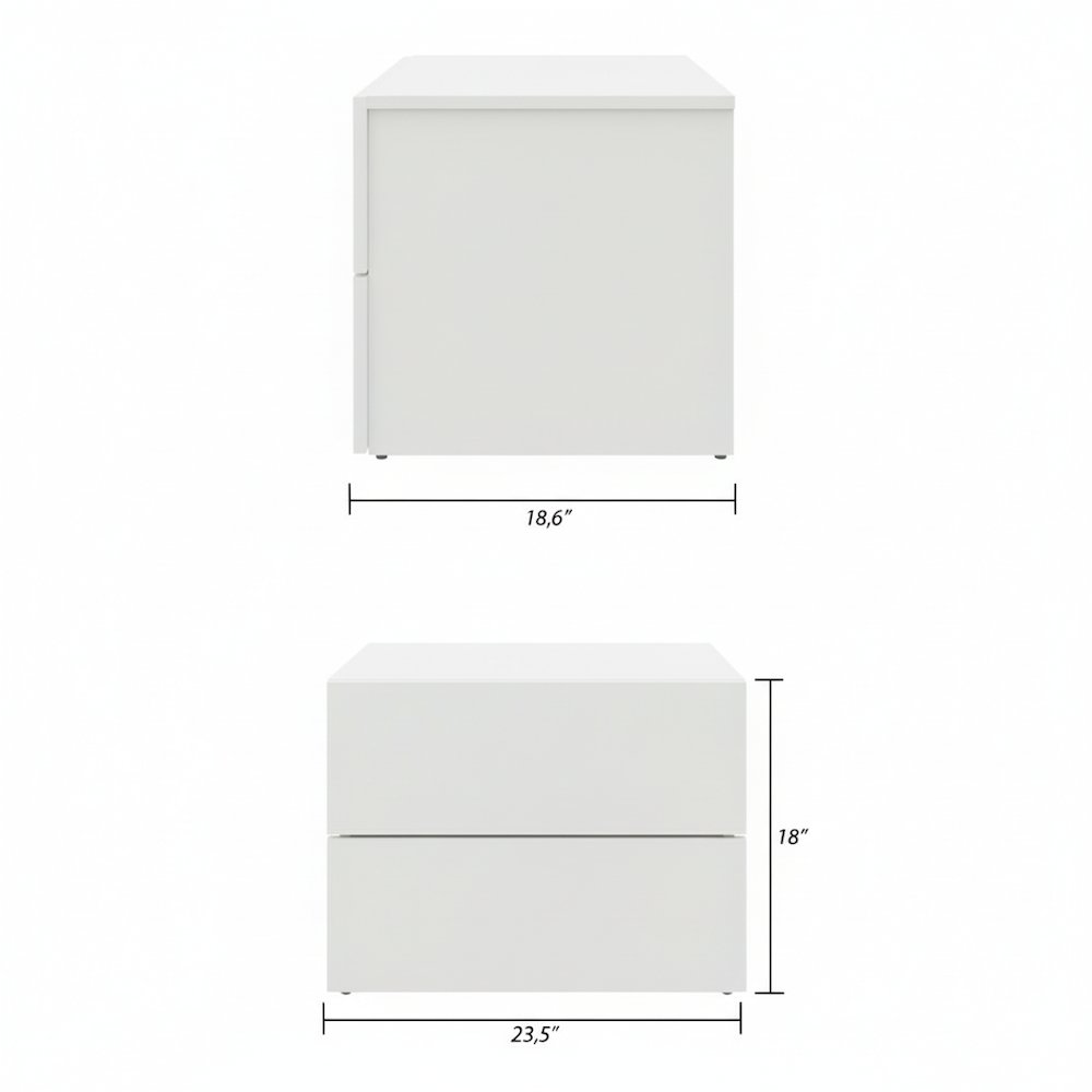 James Nightstand With 2-Drawers