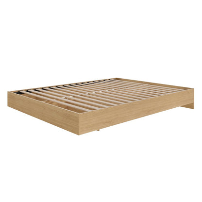 Platform Bed Frame In Queen|Natural Maple