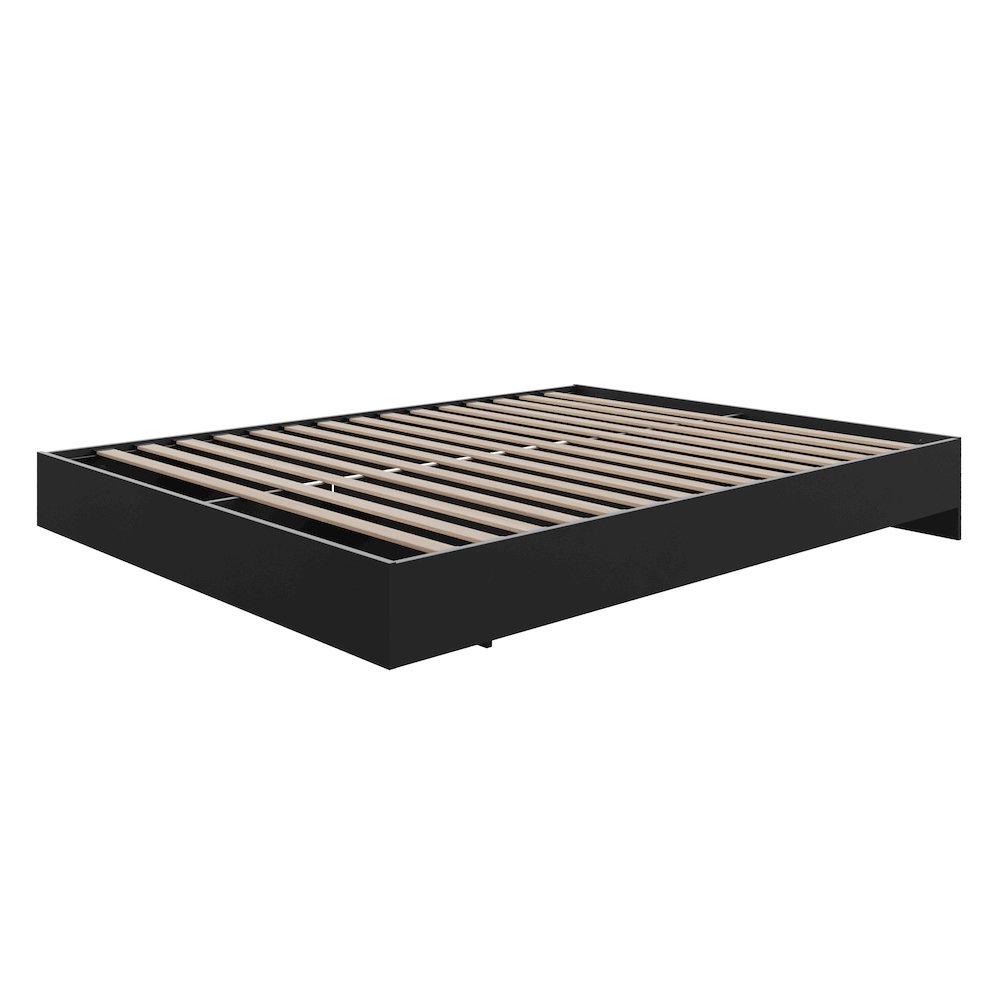 Platform Bed Frame, Queen|Black