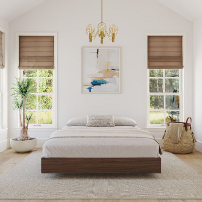 Platform Bed Frame In Queen|Walnut
