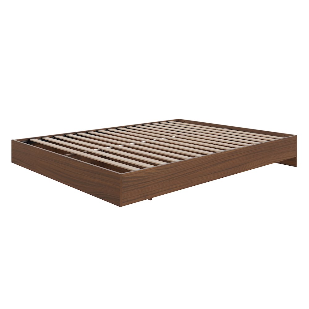 Platform Bed Frame In Queen|Walnut
