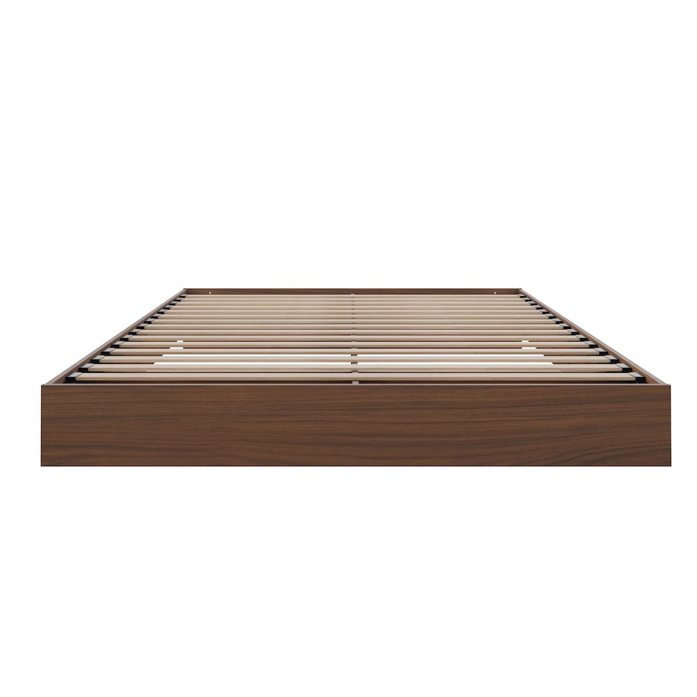 Platform Bed Frame In Queen|Walnut