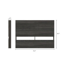 Panel Headboard, Full|Bark Grey