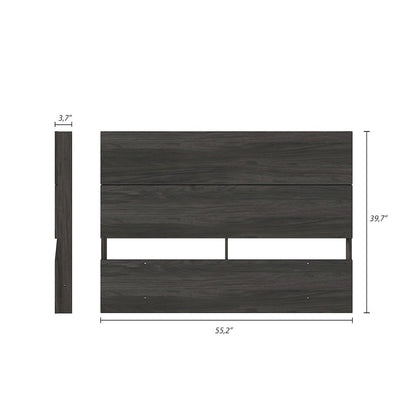 Panel Headboard, Full|Bark Grey