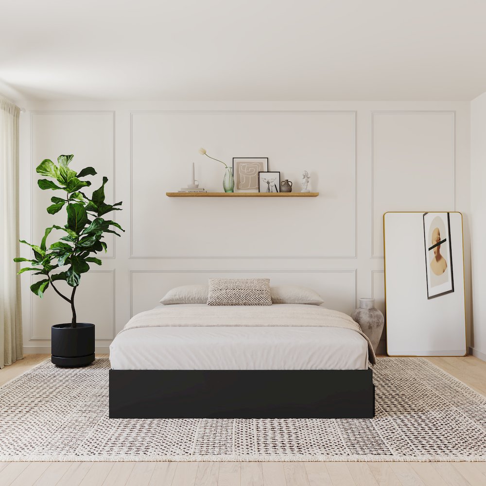 3-Drawer Storage Bed Frame, Full|Black