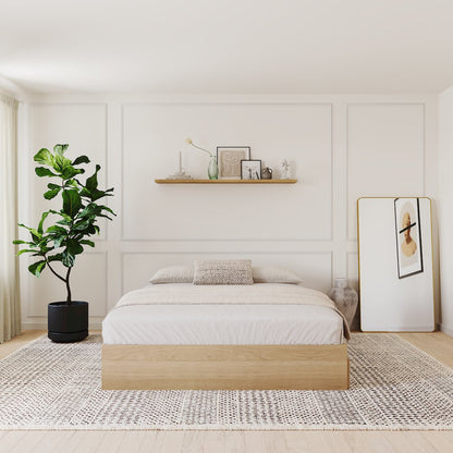 3-Drawer Storage Bed Frame, King, Maple