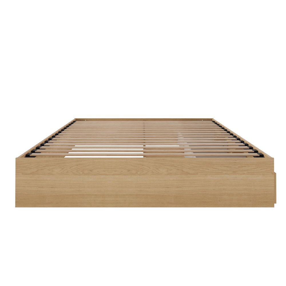 3-Drawer Storage Bed Frame, King, Maple