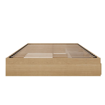 3-Drawer Storage Bed Frame, King, Maple
