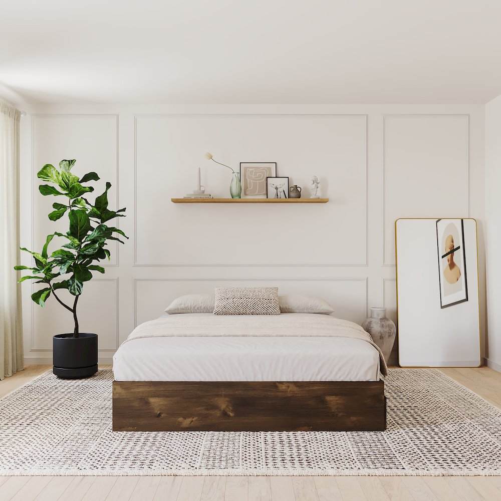 3-Drawer Storage Bed Frame, Queen|Truffle