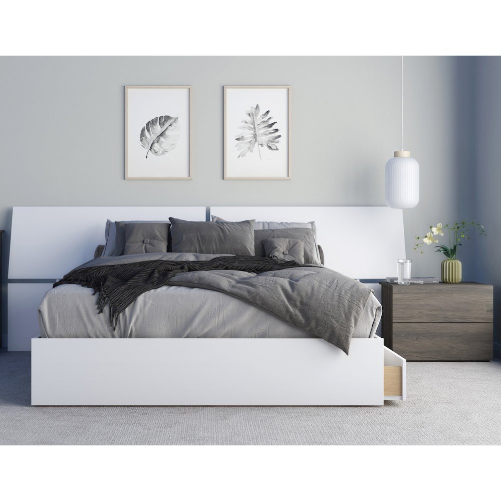 3-Piece Bedroom Set With Bed Frame, Headboard & Nightstand, Queen