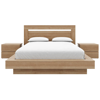 Byron 4-Piece Bedroom Set Brown Oak Color