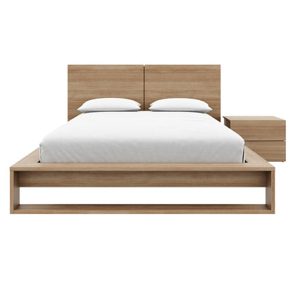 Birkin 3 Piece Bedroom Set with Headboard, Slatted Bedframe, 1 Nightstand