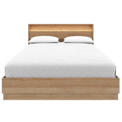 Harlow Bed Set with Slatted Bedframe and Headboard with Integrated Light