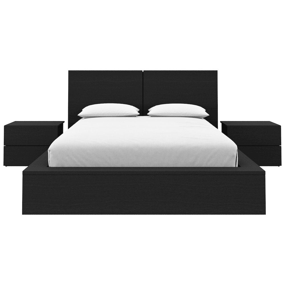 James 4-Piece Bedroom Set In Black Karsima