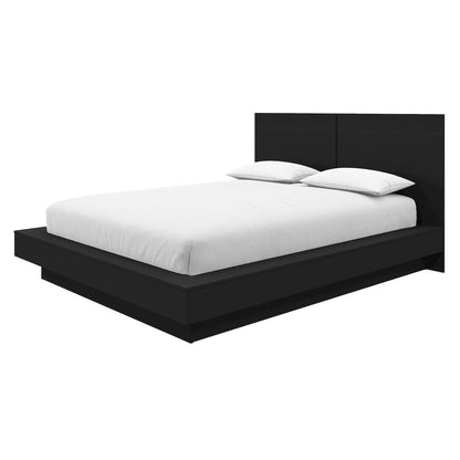 Napa Platform Bed Set In Black Karisma