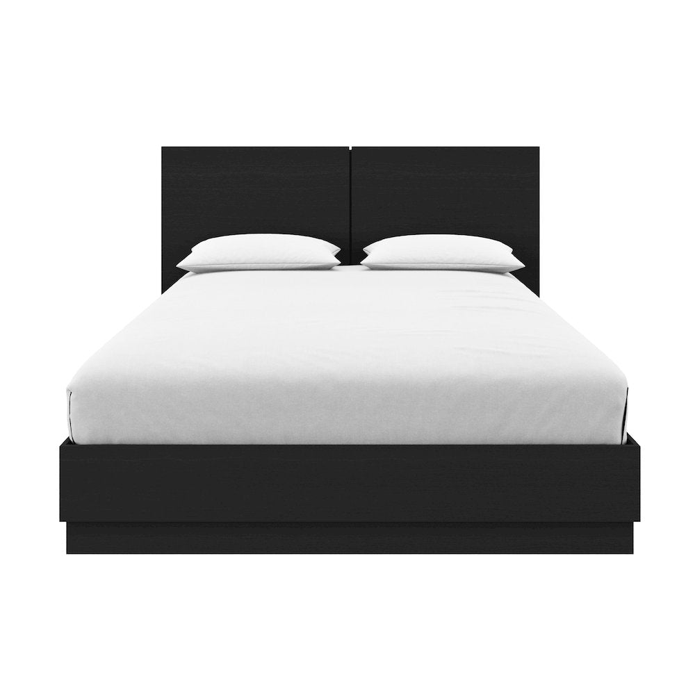 Milano Platform Bed Set In Black Karisma