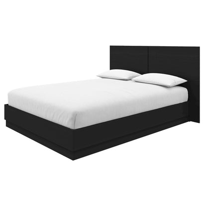 Milano Platform Bed Set In Black Karisma