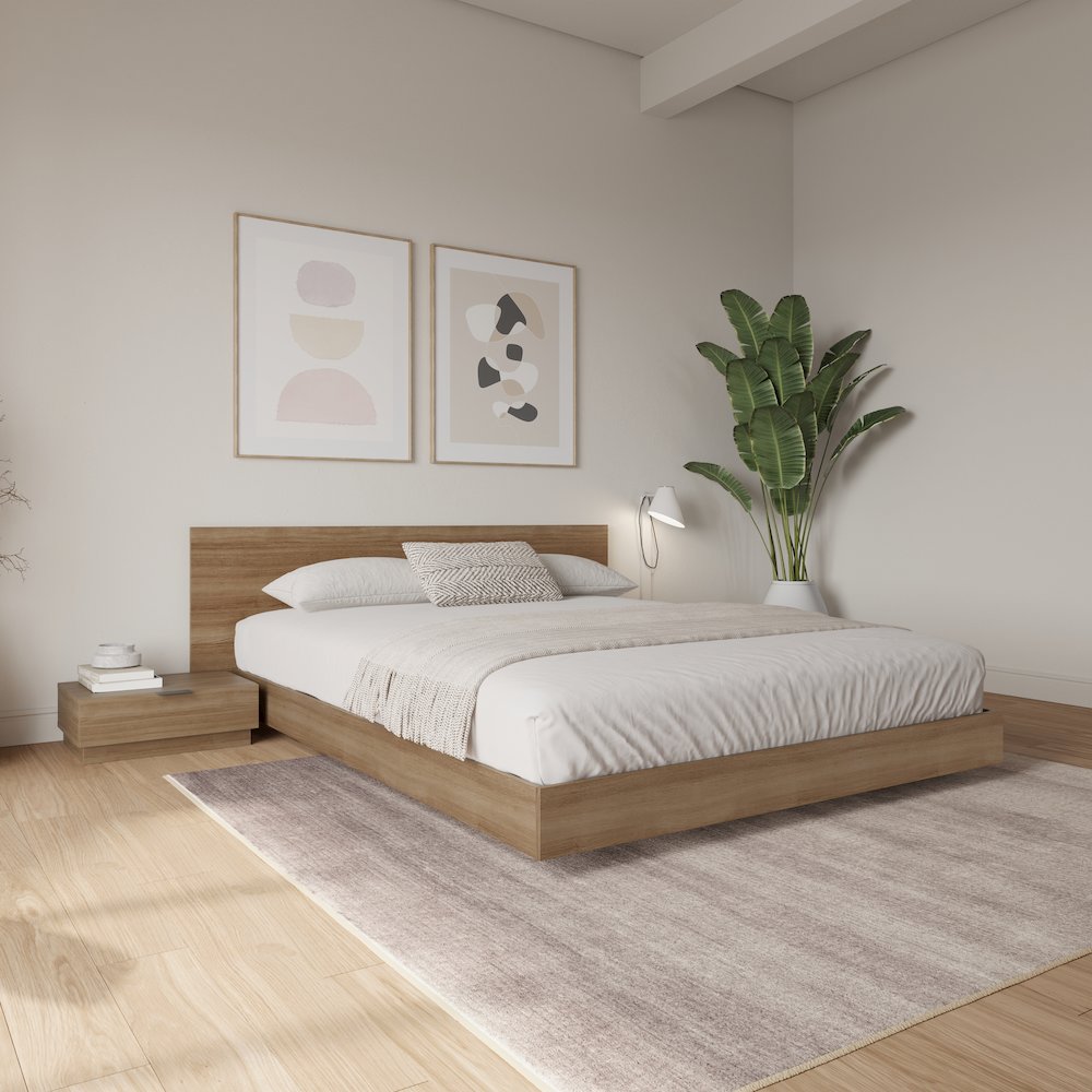 Satori 4 Piece Low Platform Queen Bedroom Set