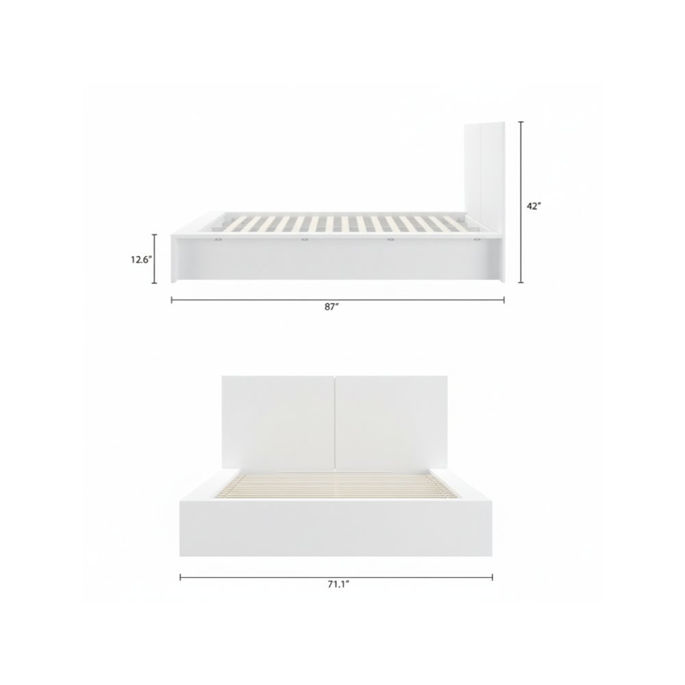 James Platform Bed with Headboard